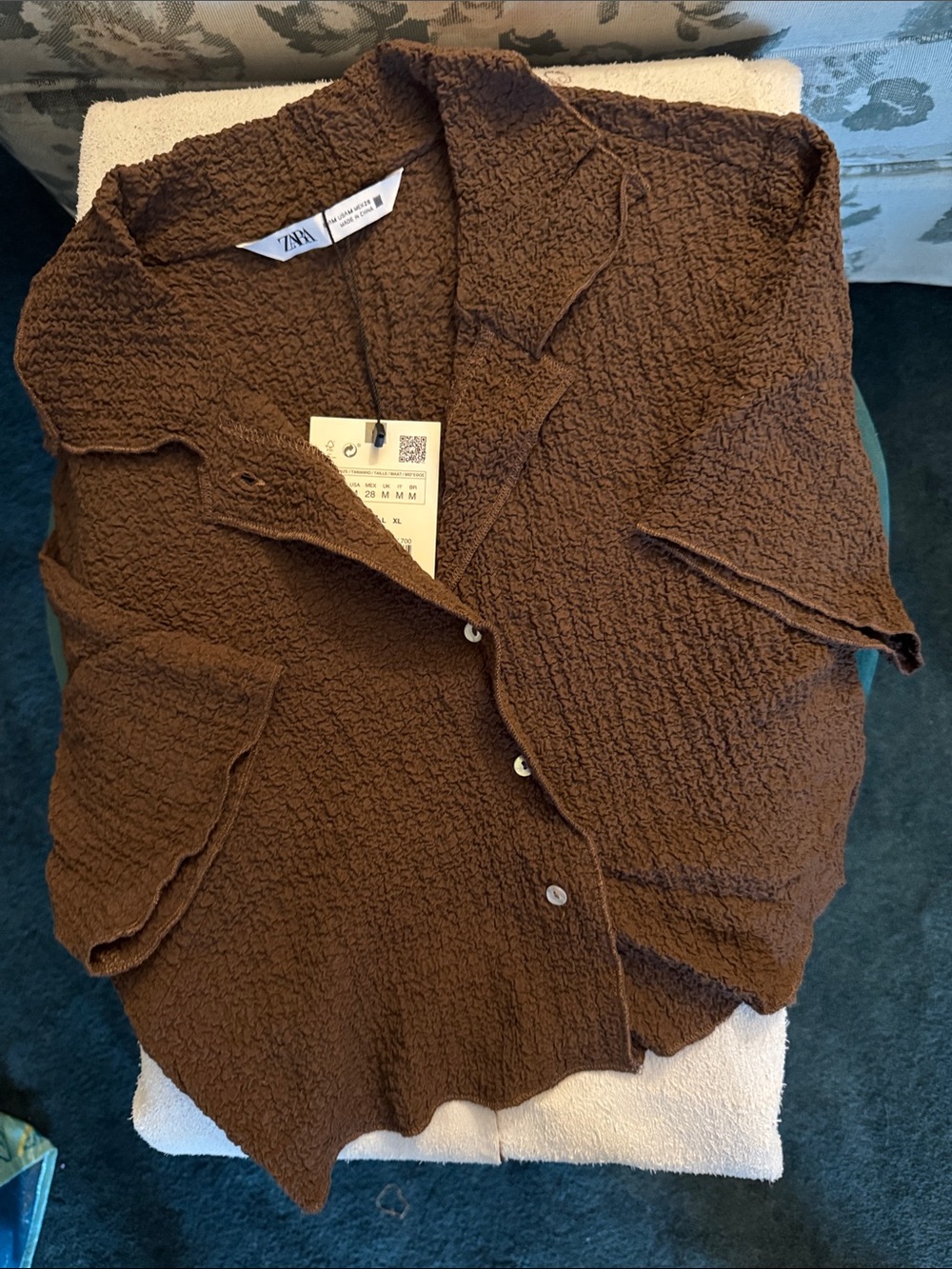 Zara Cropped Button Down
